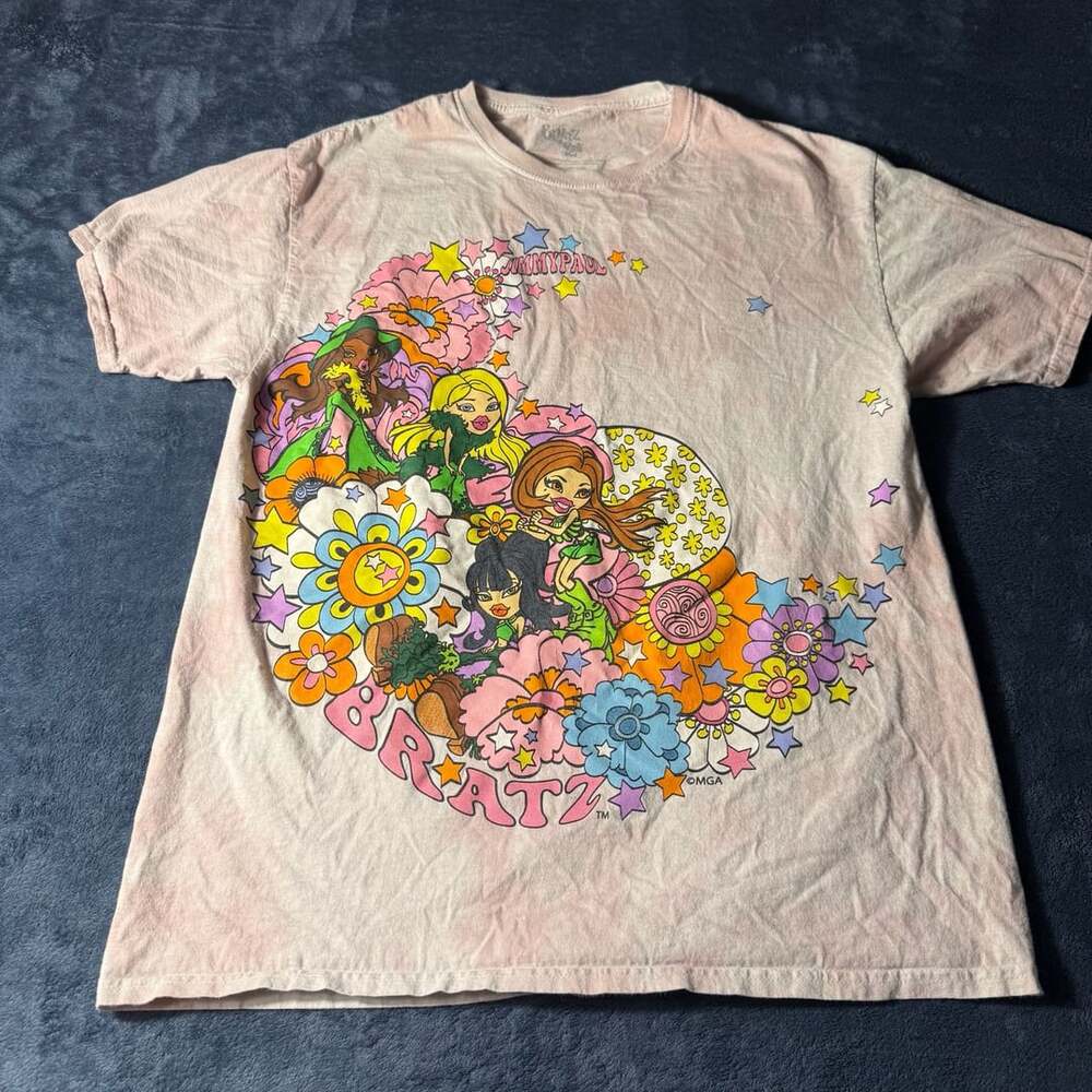 Bratz Jimmy Paul Drama Mama T-Shirt Size Medium Pink Graphic Tee